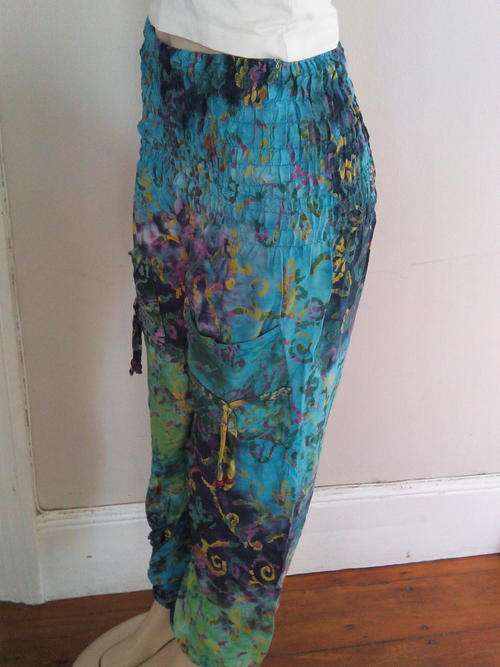 Women Tie Dye Casual Pocket Pants